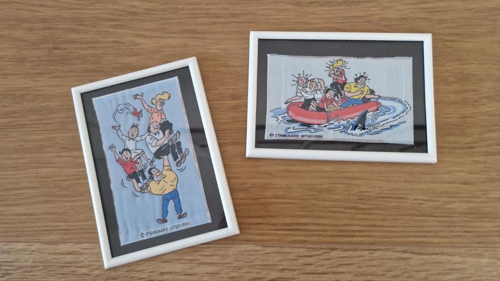 Suske en Wiske naai emblemen (2 stuks, in lijstjes), Ophalen of Verzenden, Suske en Wiske, Zo goed als nieuw, Overige typen