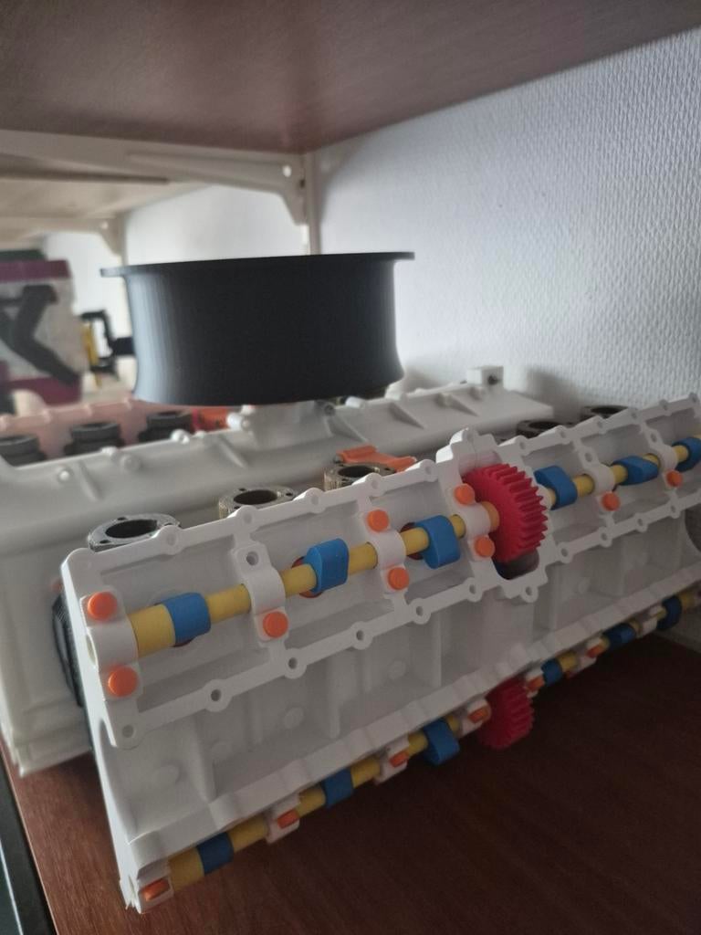 Gedetailleerd 3D-geprint V12 Porsch 917 motorblok model, Zo goed als nieuw, Ophalen, Overige merken, Groter dan 1:32