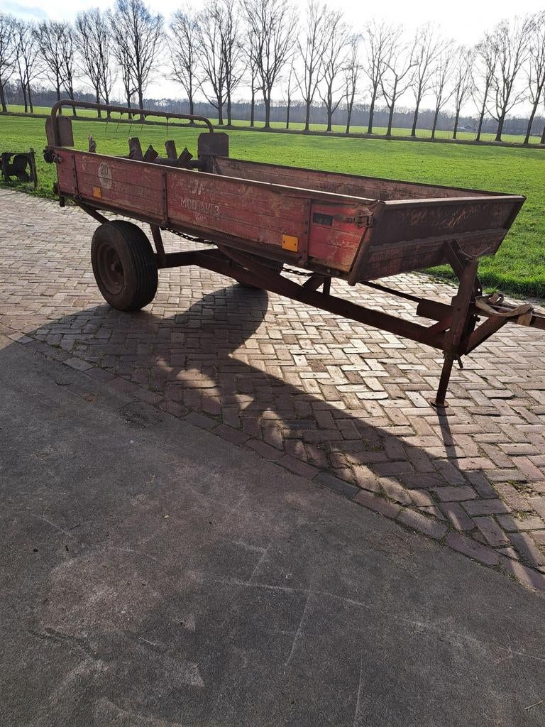 Meststrooier / Bekapbox wopa, Zakelijke goederen, Agrarisch | Werktuigen, Ophalen, Weidebouw