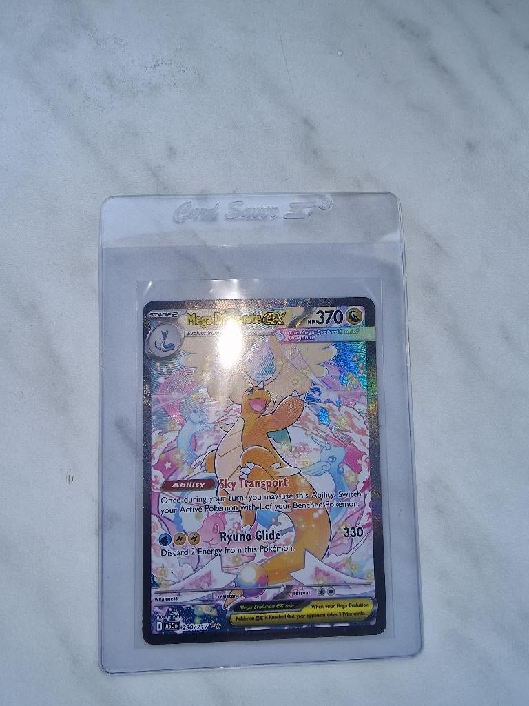 Ascended Mega Dragonite godpack., Hobby en Vrije tijd, Verzamelkaartspellen | Pokémon, Ophalen, Nieuw, Losse kaart