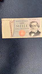 Italie 1000 lire Verdi, Ophalen of Verzenden, Italië