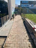 GRATIS afhalen (circa 35m2), Tuin en Terras, Tegels en Klinkers, Ophalen, Gebruikt, Terrastegels, Natuursteen