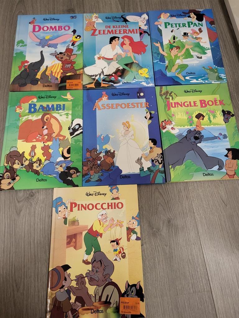7 klassieke Disney boeken van Deltas, Boeken, Ophalen of Verzenden