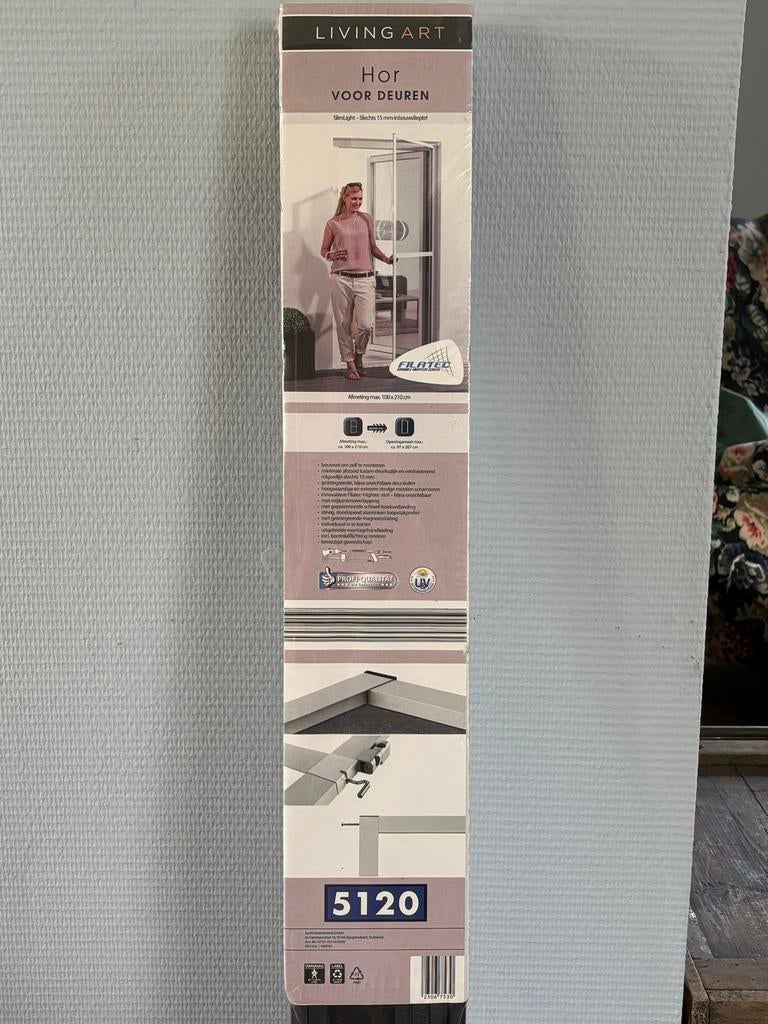 Antraciete Living Art Hor voor Deuren - SlimLight 100x210cm, Ophalen, 80 tot 100 cm, Hordeur, Nieuw