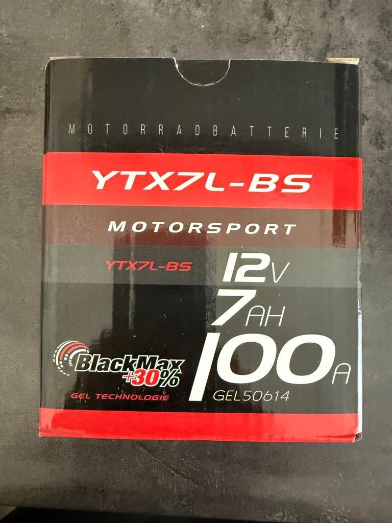 Nieuwe Motoraccu YTX7L-BS 12V 7Ah 100A Gel Technologie, Fietsen en Brommers, Brommeronderdelen | Scooters, Nieuw, Ophalen of Verzenden