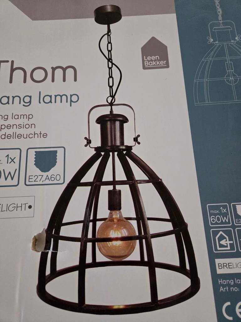 Thom hanglamp industrieel  zwart, Ophalen, Nieuw, Minder dan 50 cm