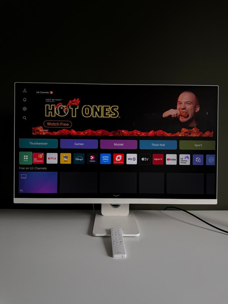 LG MyView Smart Monitor 32SR73U-W - 31.5 inch, Gaming, Ingebouwde speakers, HDMI, Ophalen of Verzenden