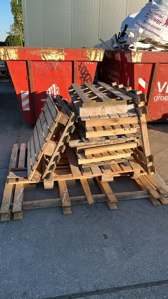 Gratis brandhout van pallets, Tuin en Terras, Haardhout, Minder dan 3 m³, Ophalen of Verzenden, Overige houtsoorten, Blokken