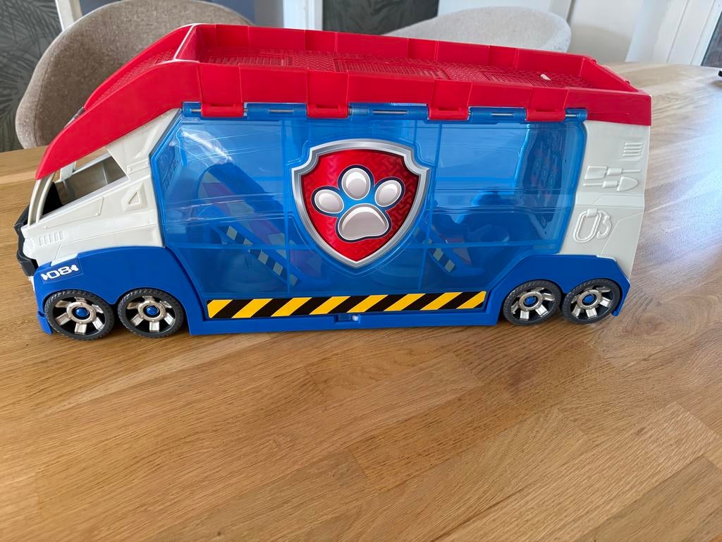 Paw Patrol Transformer Bus met Ryder Actiefiguur, Kinderen en Baby's, Ophalen of Verzenden, Zo goed als nieuw, Jongen of Meisje