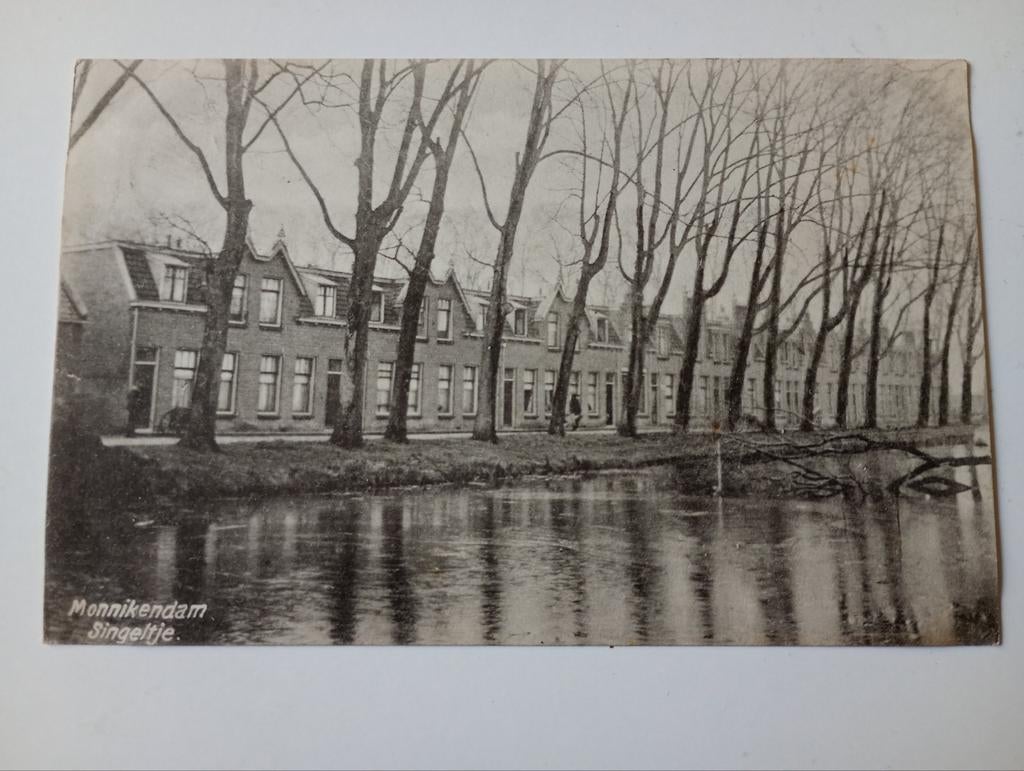 Monnickendam Singeltje 1917, Verzamelen, Ansichtkaarten | Nederland, Ophalen of Verzenden, Voor 1920, Gelopen, Noord-Holland