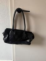 Zwart lederen handtas Fred de la Bretonniere, Sieraden, Tassen en Uiterlijk, Tassen | Damestassen, Ophalen of Verzenden, Zo goed als nieuw