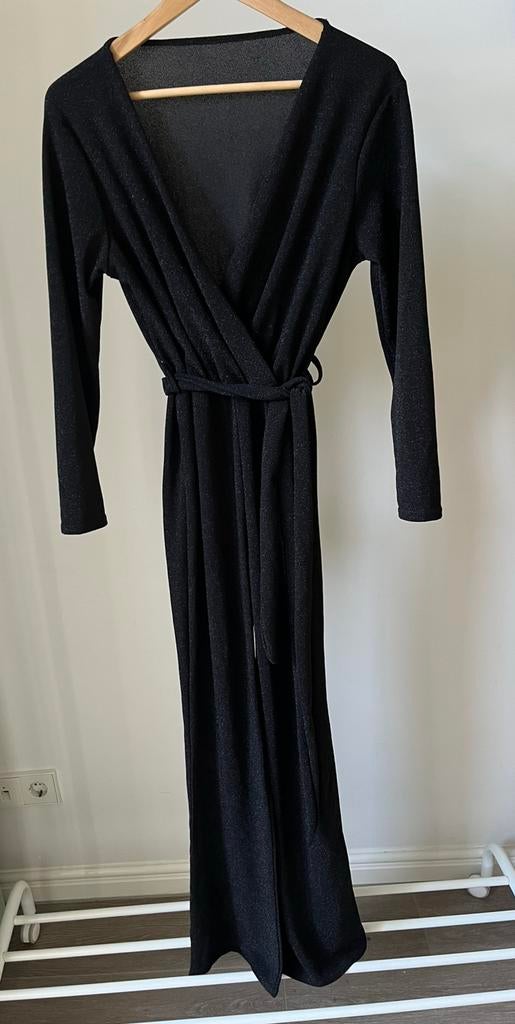 Nieuw zwart met glitter jumpsuit maat m, Ophalen of Verzenden, Nieuw, Maat 38/40 (M), Zwart