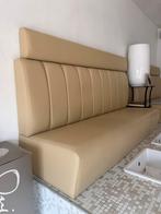 Comfortabele Treinbank voor Horeca - Beige Kunstleer, Ophalen of Verzenden, Gebruikt