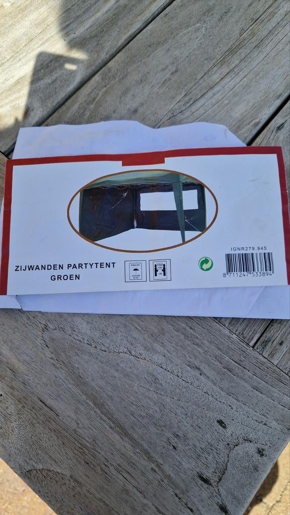 partytent 3x3  groen, Ophalen, Gebruikt, Opvouwbaar, Partytent