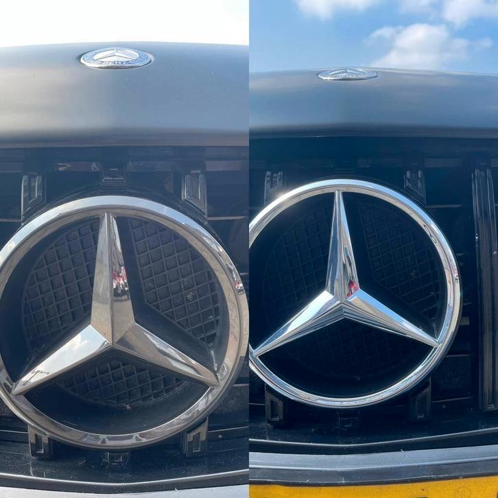 mercedes zwart ster grill mercedes ster zwart C-klasse w205, Auto diversen, Tuning en Styling, Ophalen of Verzenden