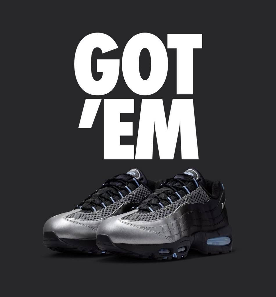 Nike Air Max 95 Big Bubble x Palace Metallic Silver (43), Ophalen of Verzenden, Nieuw, Overige kleuren