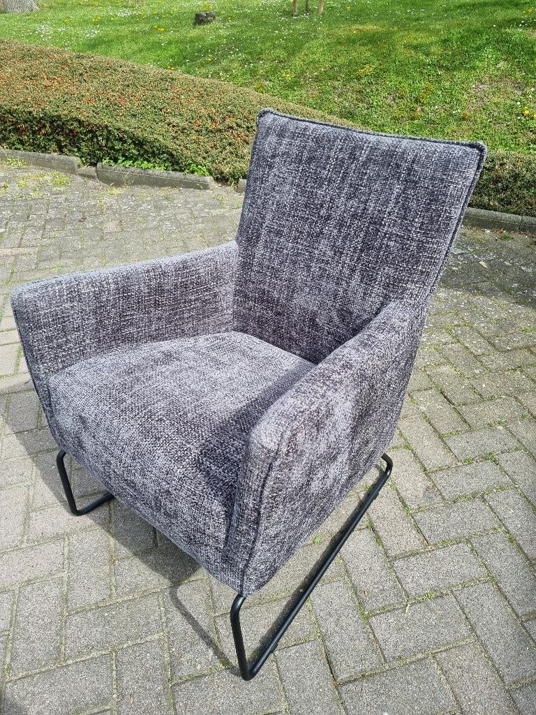 Grijze fauteuil, Huis en Inrichting, Fauteuils, Ophalen, Nieuw, 75 tot 100 cm, Stof