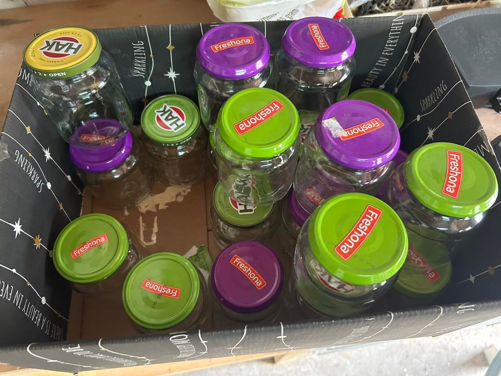 30 lege jampotjes, Huis en Inrichting, Keuken | Potten en Pannen, Ophalen of Verzenden