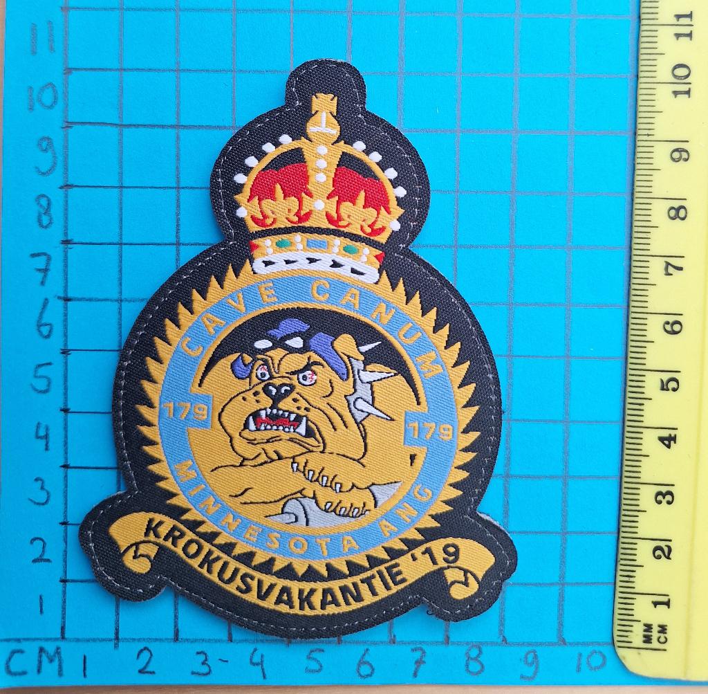 Patch 179 FS Frisian flag 2019, Verzamelen, Militaria | Algemeen, Ophalen of Verzenden, Luchtmacht, Nederland, Embleem of Badge