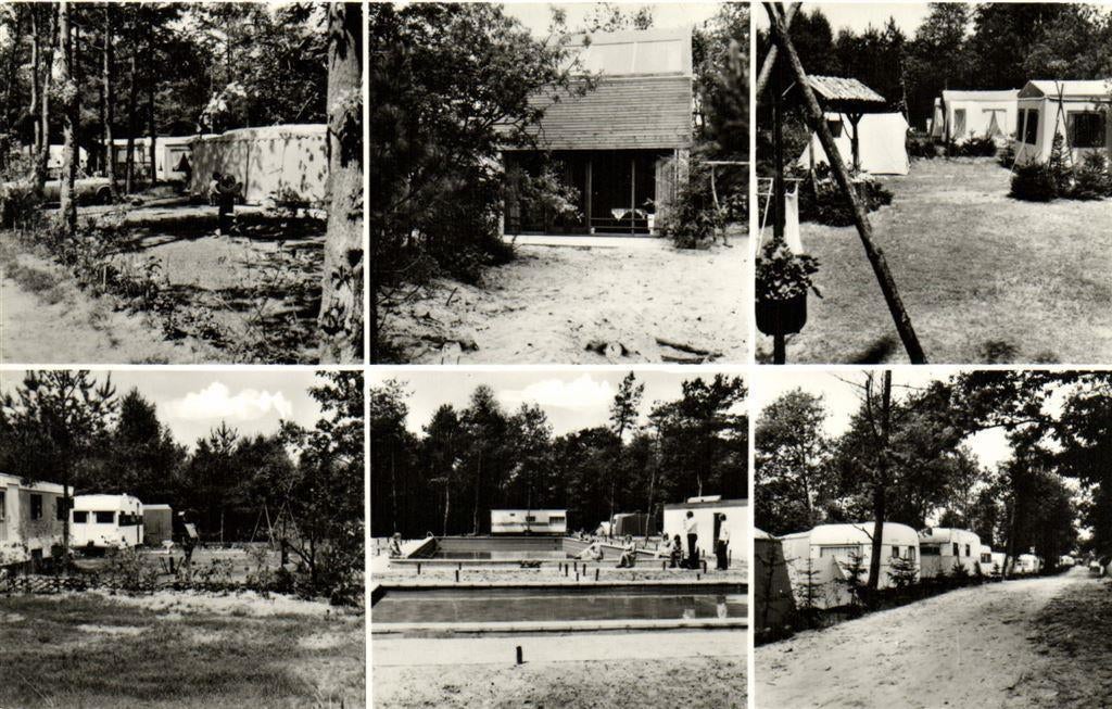 Camping De Roekel, Wekerom - 6 afb - ongelopen, Ophalen of Verzenden, Voor 1920, Ongelopen, Noord-Brabant
