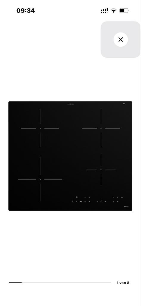 Nieuwe IKEA Matmässig Inductiekookplaat (showroom model), Witgoed en Apparatuur, Ophalen, Nieuw, 4 kookzones, Inbouw