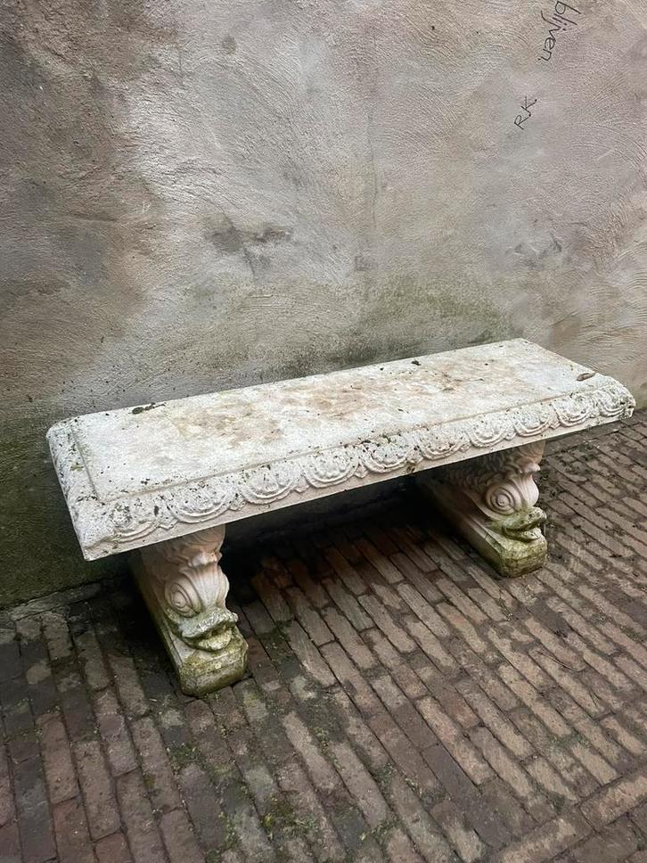 Tuin banje (beton, zwaar), Tuin en Terras, Tuinbanken, Gebruikt, Ophalen