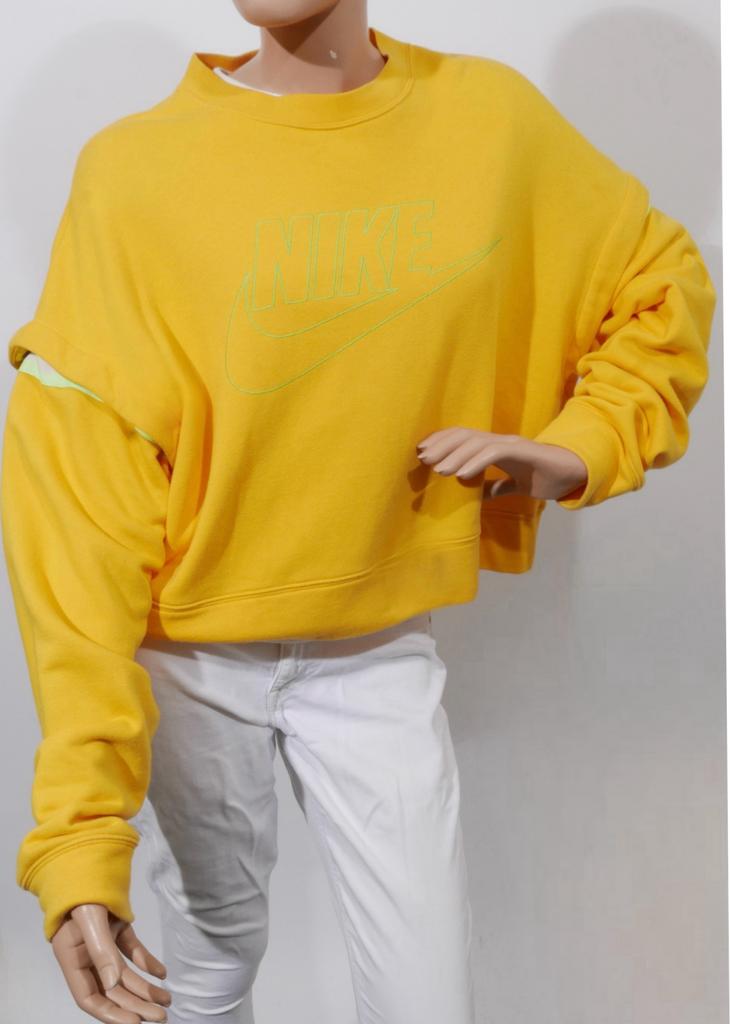 NIKE sweater maat L ZGAN, Ophalen of Verzenden, Zo goed als nieuw, Geel