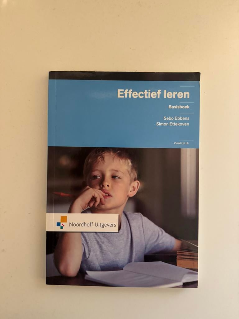 Effectief leren - Basisboek (vierde druk), Boeken, Ophalen of Verzenden, Gamma, Gelezen, HBO