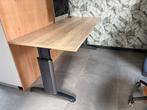 Verstelbaar bureau 180x80 cm met kabelgoot, Huis en Inrichting, Bureaus, Ophalen, Gebruikt, Hout, In hoogte verstelbaar