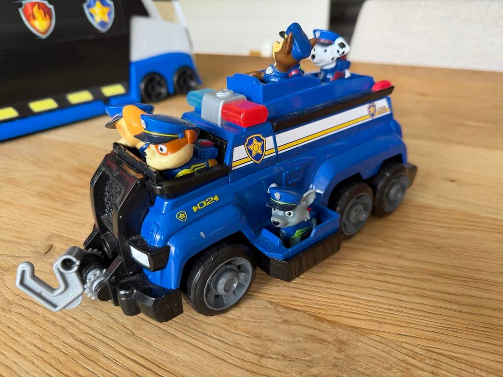 Paw Patrol Chase Politie Cruiser Wagen met Figuren, Ophalen of Verzenden, Gebruikt