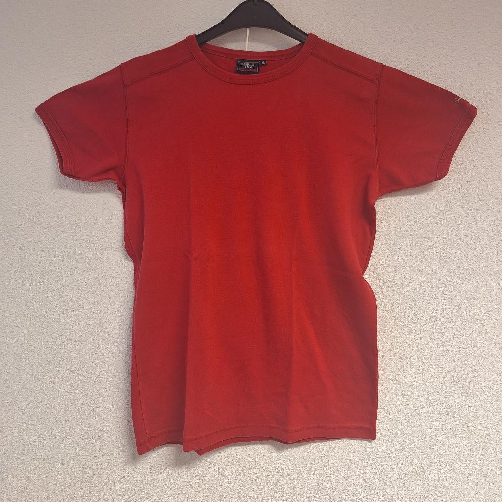 Heren shirt, T-shirt, km, Sutherland, rood, L, Kleding | Heren, Maat 52/54 (L), Ophalen of Verzenden, Zo goed als nieuw, Sutherland