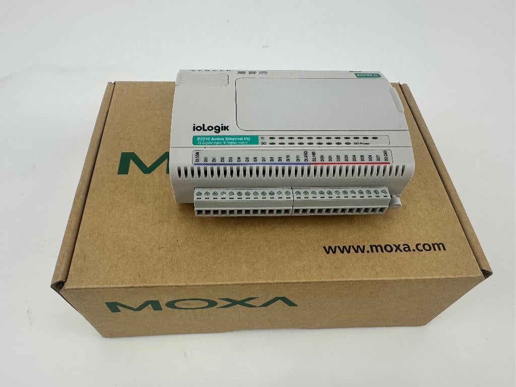 MOXA ioLogik E2210 industriële Ethernet remote I/O module, MOXA, 13F., No. 3, Sec. 4, New Taipei Blvd. Xinzhuang Dist., New Taipei City 242 Taiwan