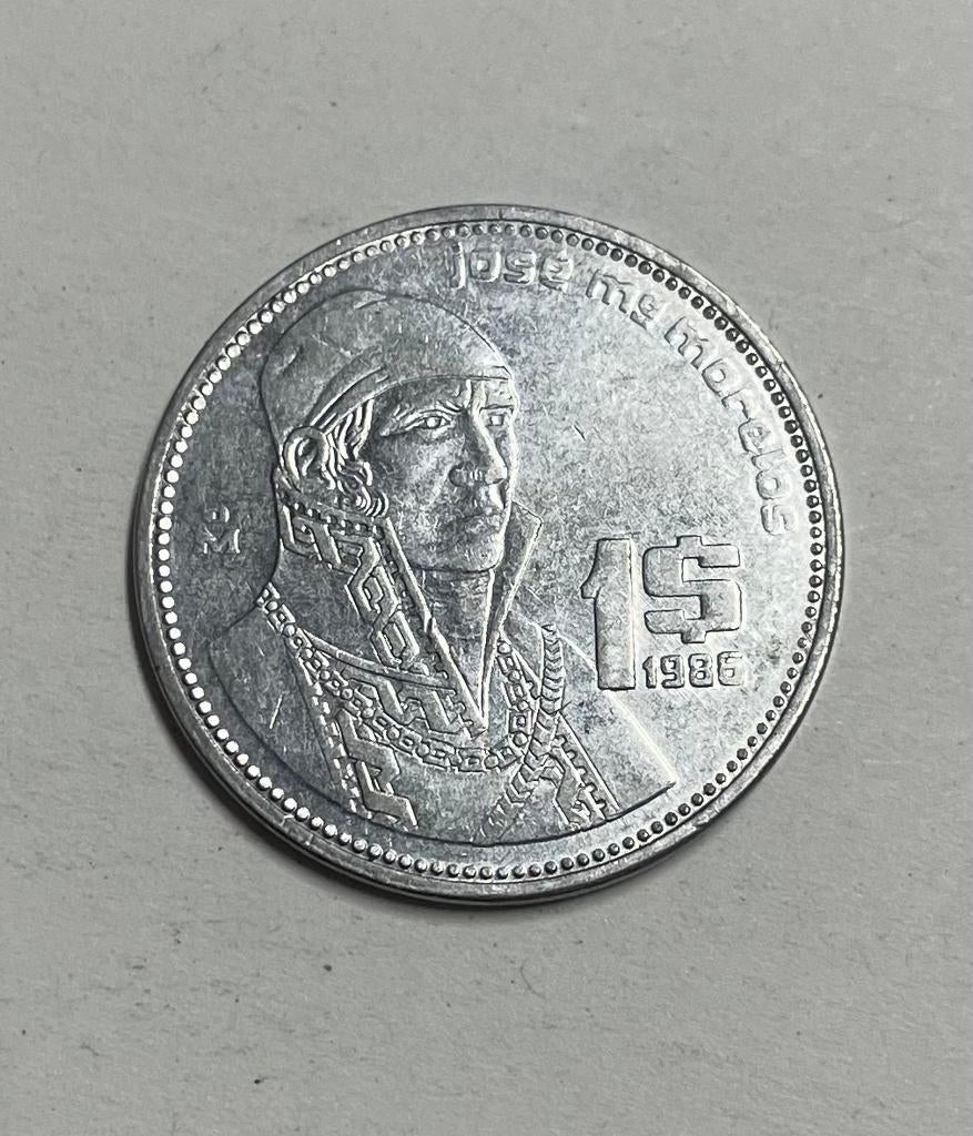 1 peso Mexico 1986, Postzegels en Munten, Munten | Amerika, Ophalen of Verzenden, Noord-Amerika