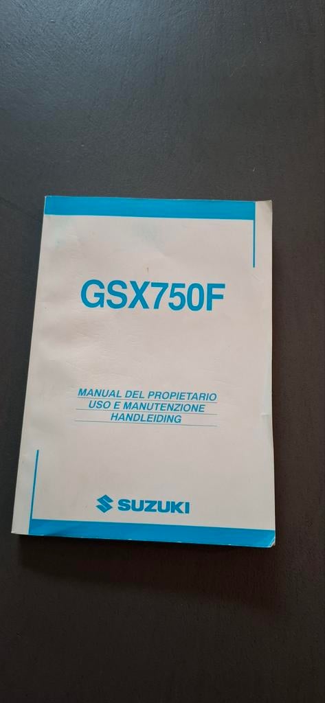 Suzuki gsx750f 2003 handleiding instructieboekje gsx750 f, Ophalen of Verzenden