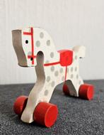 Vintage houten speelgoed: paardje en treintjes, Ophalen of Verzenden, Gebruikt, Duw- of Trekspeelgoed