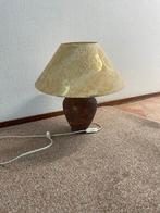 Te koop staande lamp met stenen voet, Ophalen, Overige materialen, Gebruikt, Vulkaan stenen voet