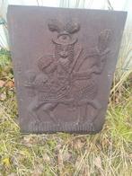 Antieke haardplaat. Gietijzer  18/19. Tiende eeuws, Ophalen