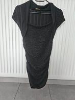 zwarte T-shirt met glinsters, Maat 38/40 (M), Terra di Siena, Zwart, Ophalen of Verzenden