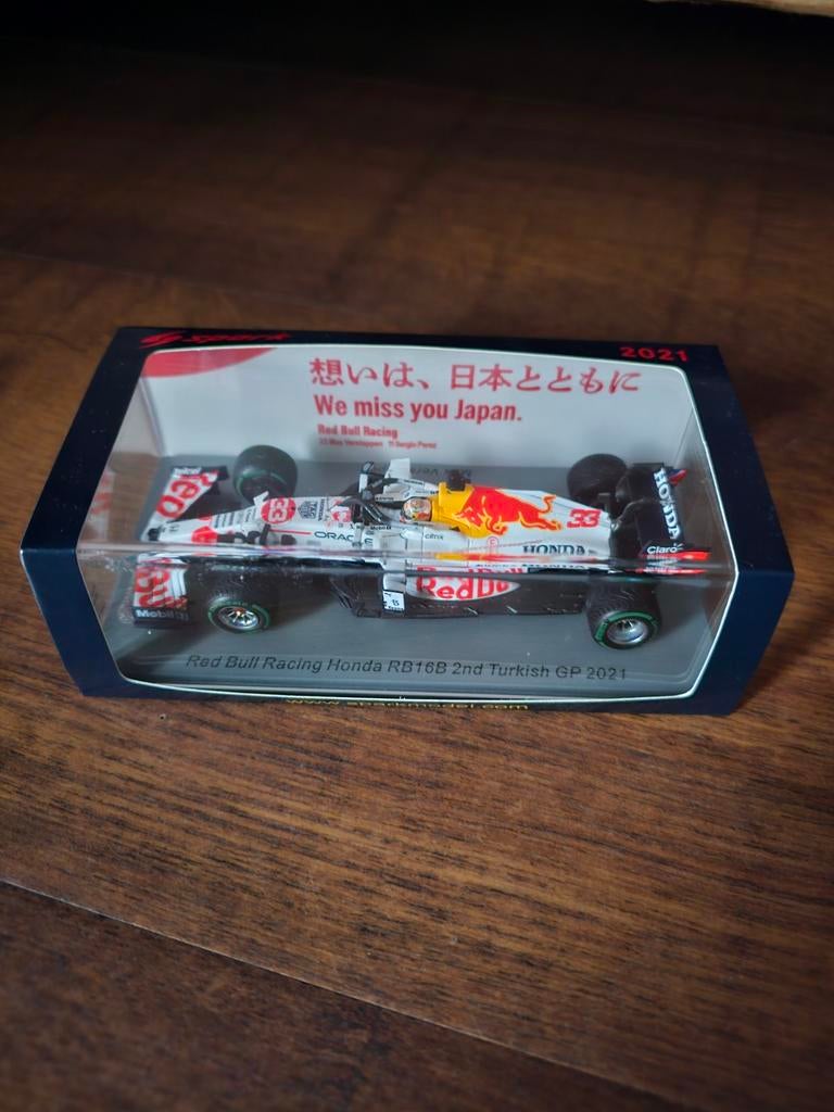 Max Verstappen RB16B  speciap liverey Turkije 2021 1:43, Overige merken, Auto, Groter dan 1:32, Nieuw