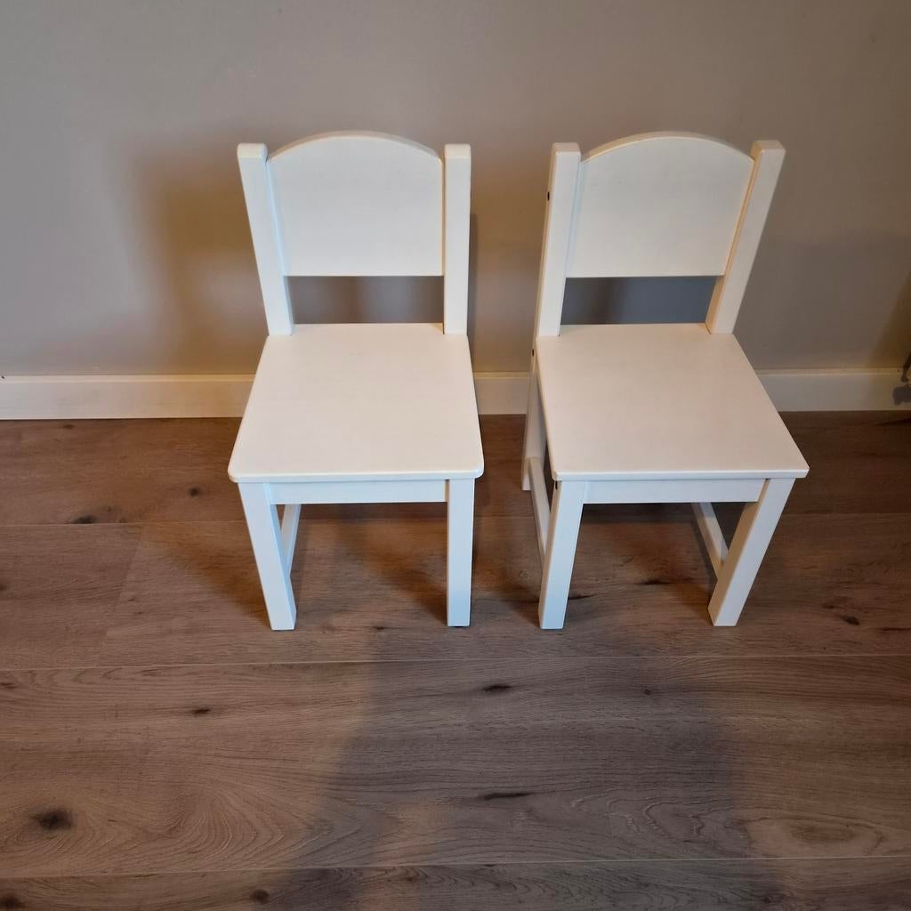 2x IKEA SUNDVIK kinderstoel wit – set / peuterstoelen, Kinderen en Baby's, Kinderkamer | Tafels en Stoelen, Ophalen, Gebruikt