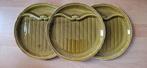 Vintage Aspergebord 3 stuks Gien France., Overige materialen, Gebruikt, Ophalen of Verzenden, Bord(en)