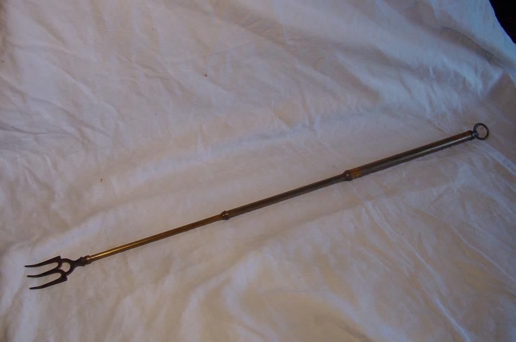 Antiek telescoop vleesvork, Antiek en Kunst, Antiek | Bestek, Verzenden
