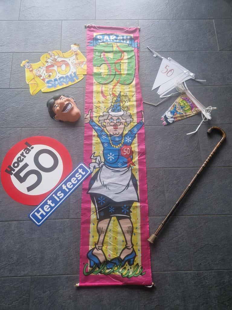 *LAATSTE KANS*  Sarah 50 jaar - Accessoires, Ophalen, Zo goed als nieuw, Versiering, Abraham of Sarah