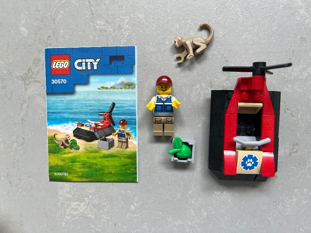 LEGO City 30570 Wildlife Rescue hovercraft 100% 20260423-2, City, Lego, Ophalen of Verzenden, Complete set