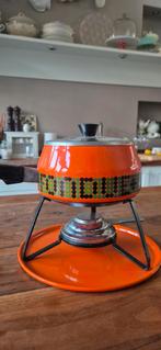 Vintage Fondueset - Zo goed als nieuwe pan, Ophalen of Verzenden, Zo goed als nieuw, Brander, Fondueset