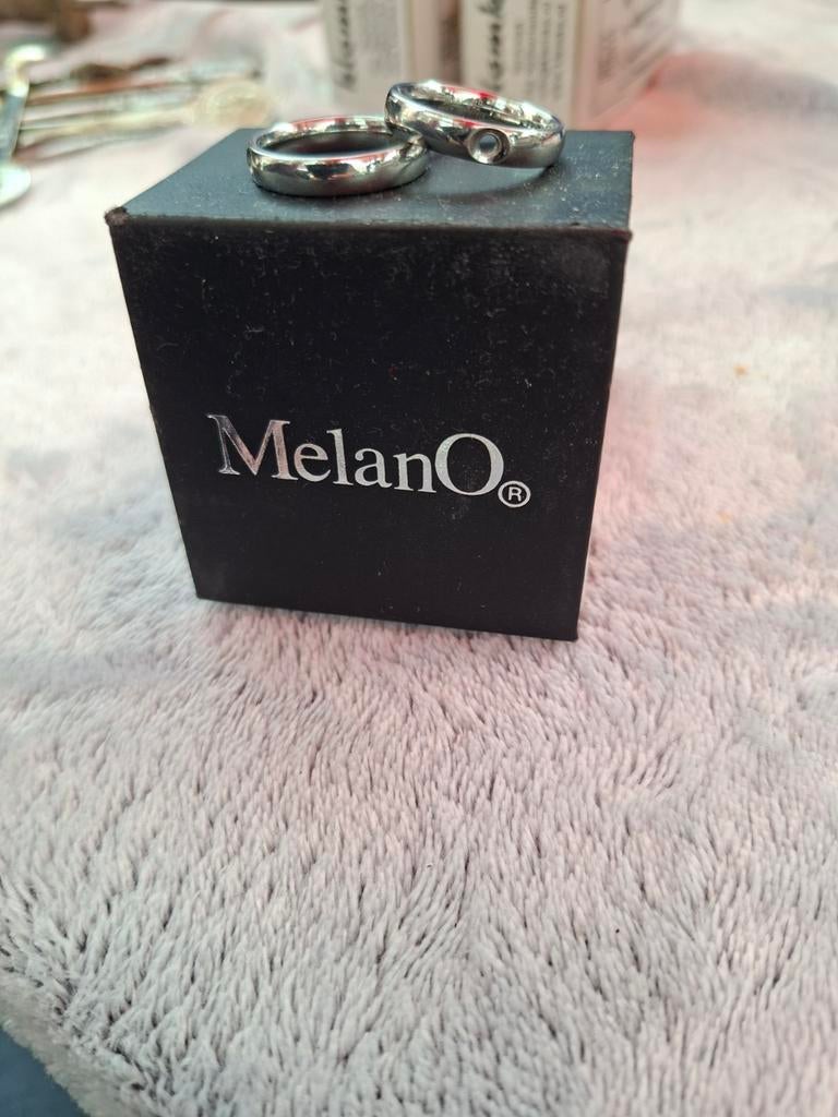 Melano ringen, maat 18, zilverkleurig, Sieraden, Tassen en Uiterlijk, Ringen, Gebruikt, Ophalen of Verzenden, Dame of Heer, Zilver