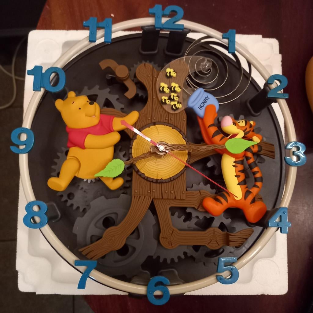 Winnie the Pooh de Poeh Wandklok met Muziek, Ophalen of Verzenden, Zo goed als nieuw