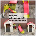 Smoby speelhuis + buitenkeuken, deurbel + ( water) glijbaan, Ophalen, Kunststof
