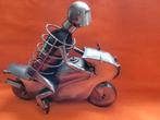 Wijnfles houder metalen figuur motorfiets, Ophalen of Verzenden