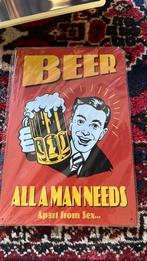 Blik wandbord, Ophalen of Verzenden, Zo goed als nieuw